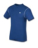 Champion Double DryÂ® Short-Sleeve Men’s Compression T Shirt, L-Athletic Royal, Online Clothing Store