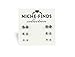5 Pairs of Surgical Stainless Steel Aurora Borealis Crystal CZ Stud Earrings 3,4,5,6, & 7mm