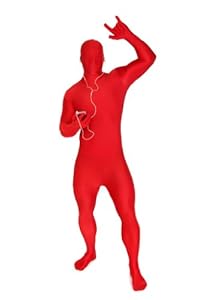 Original Morphsuit Fancy Dress Costume ,Red, Large