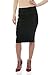 ESTEEZ Women's Stretch Denim Pencil Skirt – Soft, Flexible, Body-Hugging, Knee-Length Jean Skirt ‘Brooklyn’