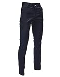 FLATSEVEN Mens Slim Fit Chino Pants Trouser Premium Cotton (CH101) Navy, Size M