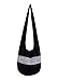 BTP! Thai Cotton Embroidered Sling Crossbody Shoulder Bag Purse Hippie Hobo Gypsy Bohemian Large (Black ND2)