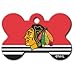 NHL Chicago Blackhawks Bone Engravable Pet ID Tag