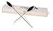 Jaccard Original Combo Set Wooden Gift Box,19-Inch/12-Inch, Plastic Handles, Stainless Steel Pigtail Food Flipper, Barbeque Hook