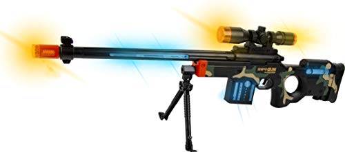 Zoom novelties superior performance toy sniper rifle wi…