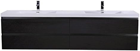 Morenobath Mob 72 in. Wall Mounted Double Sink Bathroom Vanity