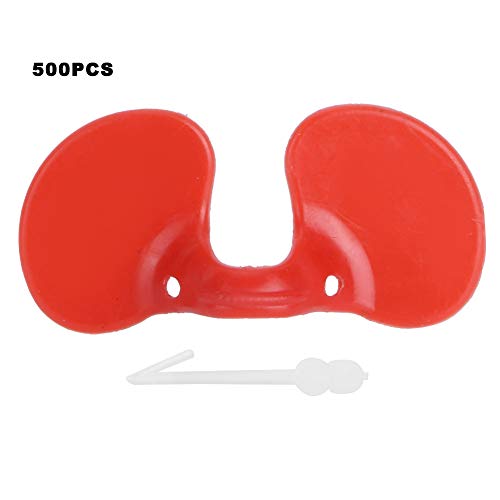 Hühnerbrillen, 500 Stück Wiederverwendbare Hühnerbrillen Brille Anti-Pecking Brille Werkzeug Fasan Geflügel Blinder Brille für Geflügel Notwendig (2x0,9 Zoll) – Bild 3