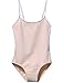 Mdnmd Girls' Camisole Leotard with Adjustable Clear Strap
