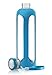 Swig Savvy Glass Water Bottle, Leakproof Lid, Silicone Sleeve, 20 oz (Blue)