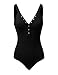 Doublju Sleeveless Ribbed Knit Bodysuit For Women