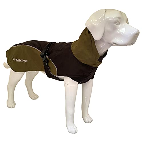 Cross Hiking Dog Coat, Waterproof for Dogs, Thermoregulating Lining, Nanga Black, Size 35 cm - 194 g