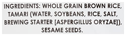 EDWARD & SONS, ORGANIC BROWN RICE SNAPS CRACKERS, TAMARI SESAME, 3.5 OZ