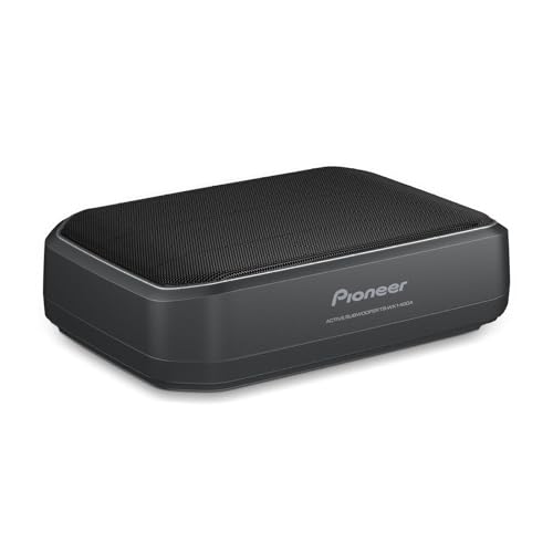 PIONEER TS-WX140DA Aktivsubwoofer, leistungsstarker Gehäuse Subwoofer mit 170 W Maximalleistung, 20 x 13 cm Subwoofer in MDF Gehäuse, IMPP Membran, sc