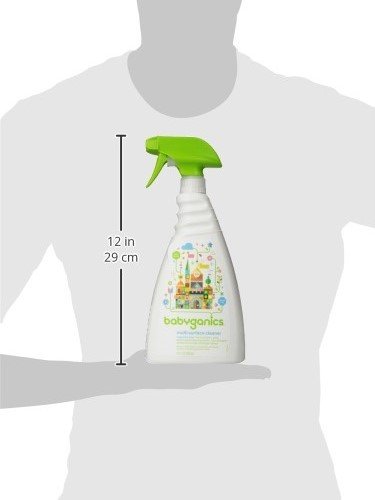 BABYGANICS MULTI SURFACE CLEANER, FRAGRANCE FREE, FOR HARD SURFACES, GLASS, STAINLESS STEEL, TILES, AND WALLS, 32 FL OZ SPRAY BOTTLE (PACK OF 3)