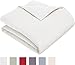 Amazon Brand – Pinzon Flannel Duvet Cover - Full or Queen, White
