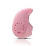 Bluetooth Earphone, Mini Wireless Small Invisible Headphones Earbuds Headset with Mic for Most Bluetooth Smartphones iPhone 6 Samsung S6 Xiaomi (Pink)
