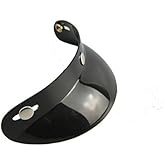 VCOROS 3 Snap 3/4 Open Face Helmet Peak Visor (Black)