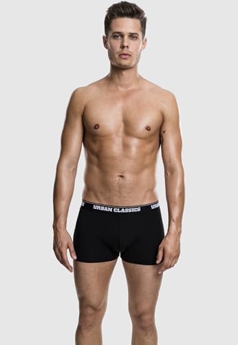Homme Modalsonger Shorts Dubbelpack Caleçon Boxeur, Noir, M EU