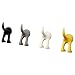 IKEA Dog Tail Rubber Hooks Set of 4 Assorted Colors Black Gray White Yellow