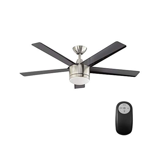 Home Decorators CollectionSW1422BN Merwry 52 in. LED Brushed Nickel Ceiling Fan