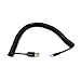 USB 2.0 Expansion Spring Coiled Cable 10-105 inch Type A Male to Mini B Standard Spiral Flexible Long USB Cord Extension Processors for Printers, Cameras, Mouse, Cell Phone