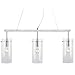 Effimero Pendant Lighting for Kitchen Island | Brushed Nickel Large 3 Pendant Light LL-P335-BN