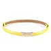 MoYoTo® Womens Fashion Gold Skinny Belts Thin Patent Leather Waist Belts For Dresses