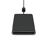 Incipio Ghost 3-COIL Qi Fast Wireless Charging Charger Pad for All Qi-enabled Smartphone: iPhone 8 8 Plus X, Samsung Galaxy Note8 S8 S8+ S7 S7 S6 Edge S6 Edge+ Note 5, LG G6 - Black