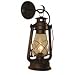 Rustic Wall Sconce Lantern Light, Authentic Oil Lantern Design - Rust Patina Finish, Small by Muskoka Lifestyle Products USA