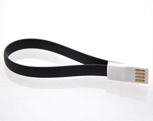 Shot Case Mini Magnetic Cable for Ultimate Ears MEGABOOM 3 Universal Charger Connector Micro USB Magnet Keyring Android 25 cm Black