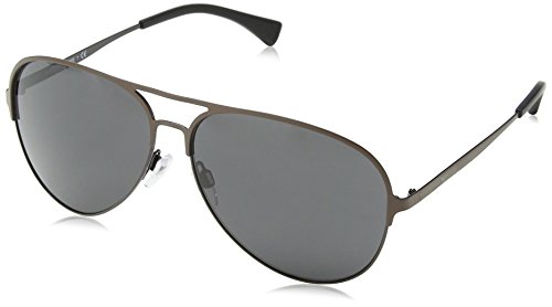 Armani EA2032 Sunglasses 312887-59 - Matte Brown/brown/black Frame, Grey