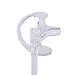 HDE Two Way Radio Ear Mold Replacement Earpiece Insert for Acoustic Coil Tube Earbud (4 Pair, 2- Medium, 2- Large) (Clear)