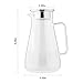 Glass Pitcher Uten Upgrade Clear Water Pitcher with Solid Handle+ Anti-overflow V-opening Mouth Pour Premium Refrigerator Pitcher for Juice,Coffee,Ice Cold Water,Hot Water,Tea, etc. [1.5 L, 51.2 Oz]