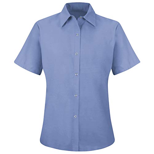 Red Kap Women's Tall Size Short Sleeve Specialized Pocketless Work Shirt, Light…