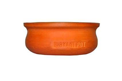 Vaghbhatt 7-inch Clay Dahi Handi, 700ml (Brown)