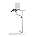 UPERGO Floor Stand for Cell Phones, Tablets, Laptops, and E-Readers, Height Adjustable, 360 Degree Rotating(UP-8), Silver