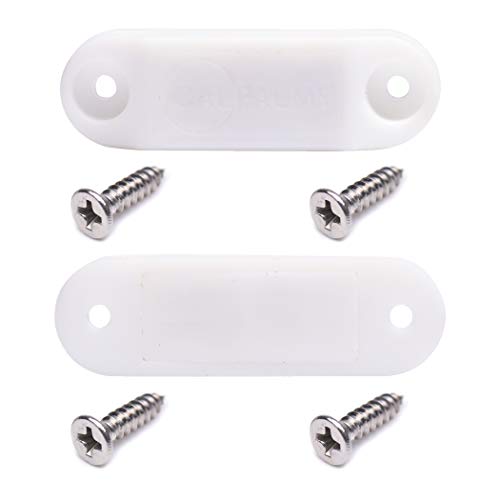 CALPALMY (2 Pairs) Baggage Door Catch and Holder Kit White