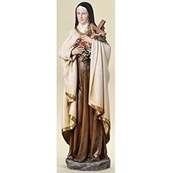 Amazon.com : Saint Theresa the Little Flower of Jesus Resin Statue ...