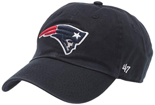 '47 Mens New England Patriots Brand Navy Blue Cleanup Adjustable Hat - Thumbnail 5