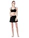 UDIY Sports Skirt - Women's Running Skorts Casual Gym Tennis Skort with Shorts Inner Black
