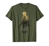 Mens Call of Duty WWII - Forest Front Line T-Shirt Large Olive