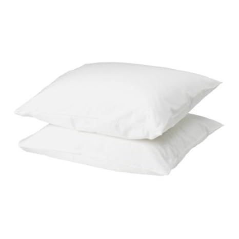 Ikea Dvala Pillowcase In White 80 X 80 Cm Pack Of 2 White