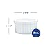 HIC Kitchen Ramekin Set, Fine Porcelain, 2-Ounce, Set of 6