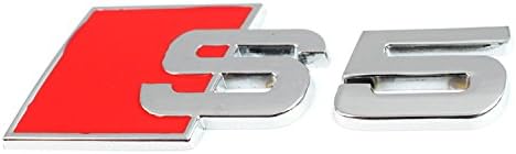 Audi S5 Emblem Car Badge Logo Front Grill + Rear Boot Chrome