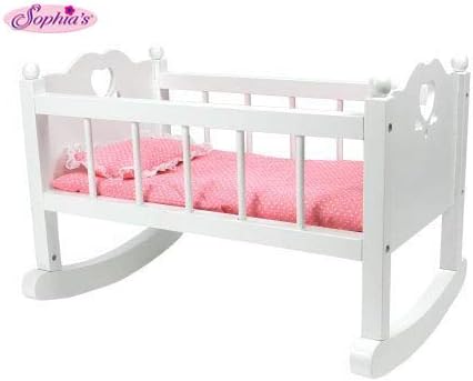 Sophia's White Baby Doll Cradle 