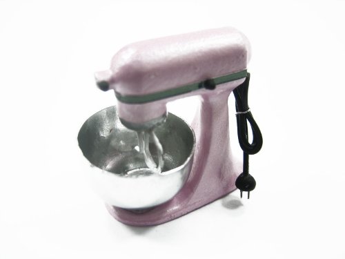 Dollhouse Miniature LIGHT PINK KITCHENWARE Mixer Electric Bakery Supply 9572