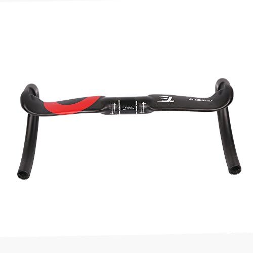 Costelo Carbon Fiber Road Bike Handlebar Bicycle Handlebar Glossy 400/420/440mm Carbon Handlebar (42CM)