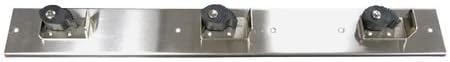Mop Hanger, SS, 22ga, 24In W, Wall Mount