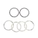TOBATOBA 6 Pack Crystal Rhinestone Car Bling Decorations Ring Emblem Sticker Decor Car Engine Start Stop Accessories for Men and Women, 6 Pieces