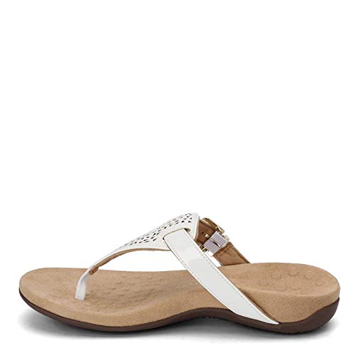 Vionic Women's Rest Tropez Toe-post Sandal- Ladies Adjustable Buckle Dress Sandals with Concealed Orthotic Arch Support - Image 4